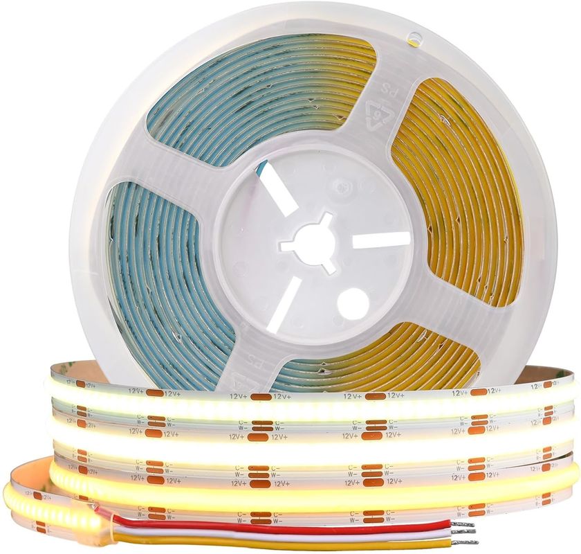 560LEDs COB LED Streifen 90 CRI CCT Flexible COB 3M mit Adapter und Mini-HF-Controller