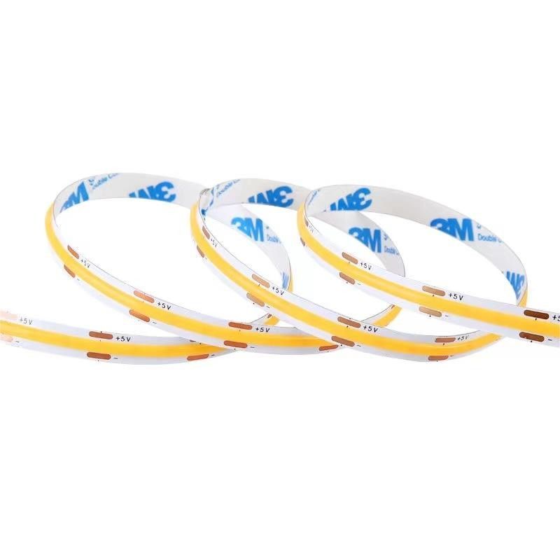 300LEDs Dampfdichtes Anpassbares 90Ra Spannungsloses COB-LED-Band mit 4cm Schneidlänge für Heimbeleuchtung