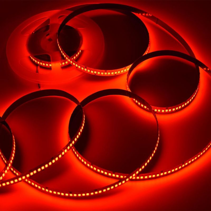24V hohe Helligkeit 240LEDS SMD 2835 LED-Streifenlicht 1200LEDs 16,4Ft Wasserdicht Farben Rot Grün Blau Orange Für KTV
