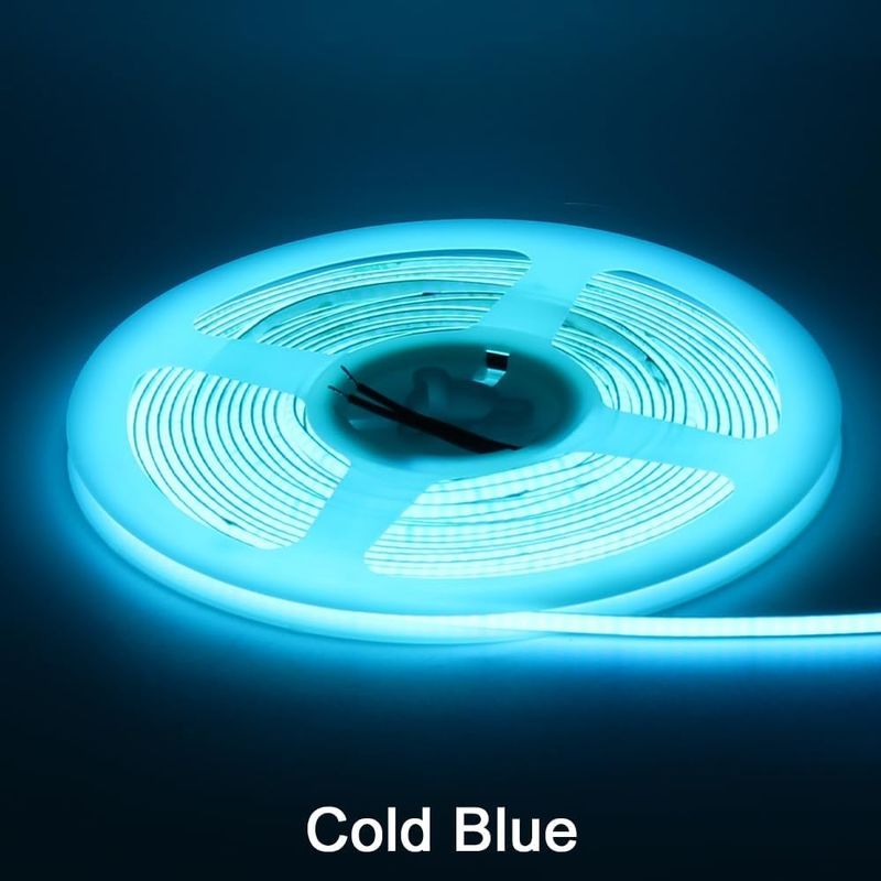 3 mm Breite Supereng COB LED Streifen 400Leds/m Eisblau 5m längere Lebensdauer