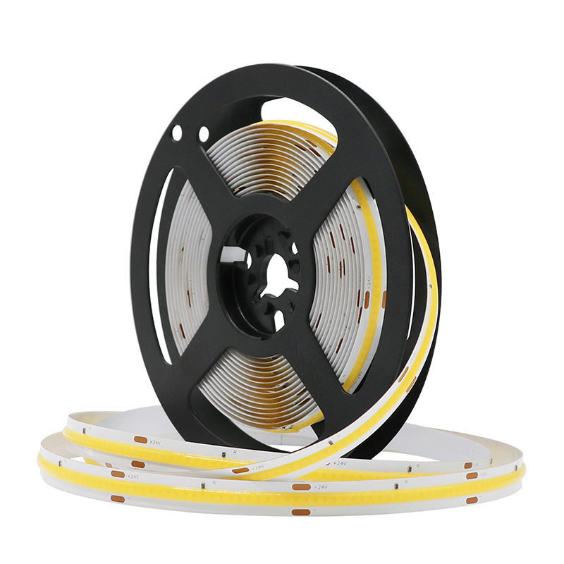 Heiß verkaufte 480LEDs 12W/M Dimmbar IP20 90Ra COB LED-Streifen 12V/24V Eingangsspannung