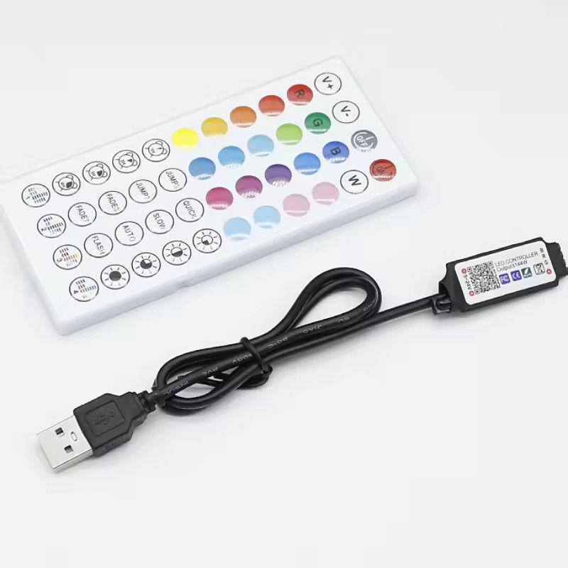 Smart LED 5V 44ekys RGB LED Strip Controller WiFi Tuya APP USB Bluetooth Dimmer Lichtstreifen Controller für LED Strip