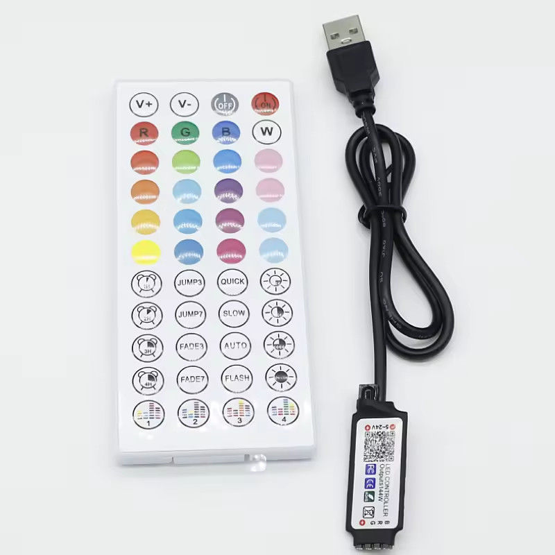 Smart LED 5V 44ekys RGB LED Strip Controller WiFi Tuya APP USB Bluetooth Dimmer Lichtstreifen Controller für LED Strip