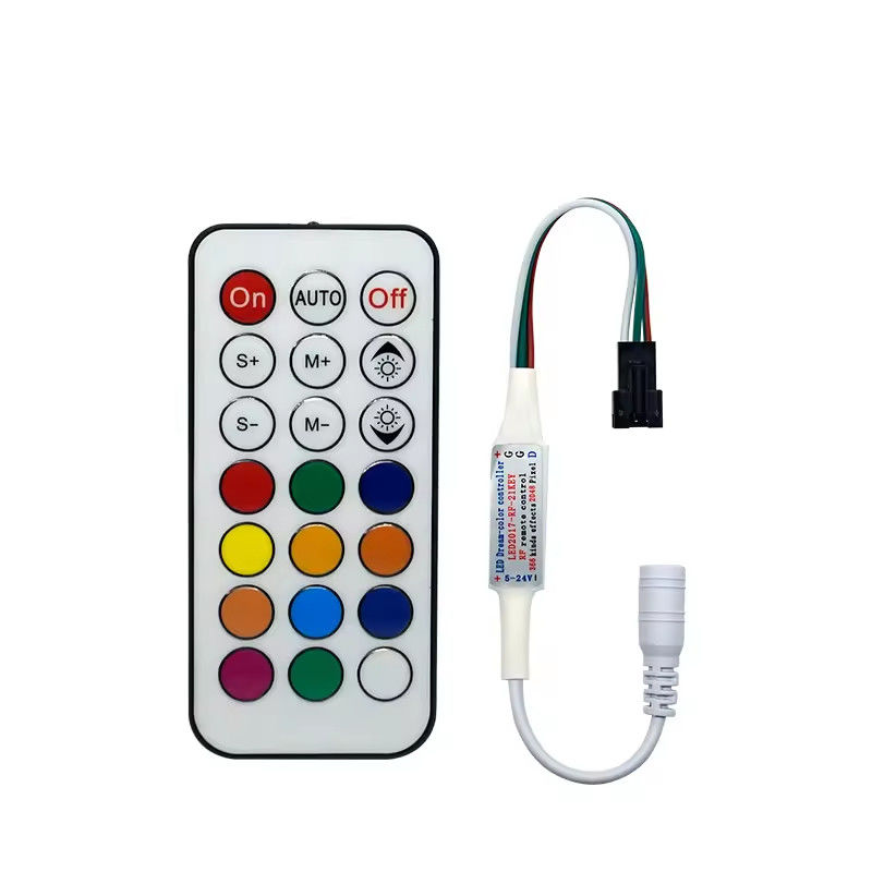 Hohe Qualität 21 Schlüssel 2084 Pixel HF Vollfarbcontroller WS2811 DC5~24V Controller 2812 IC Traumfarb LED Controller