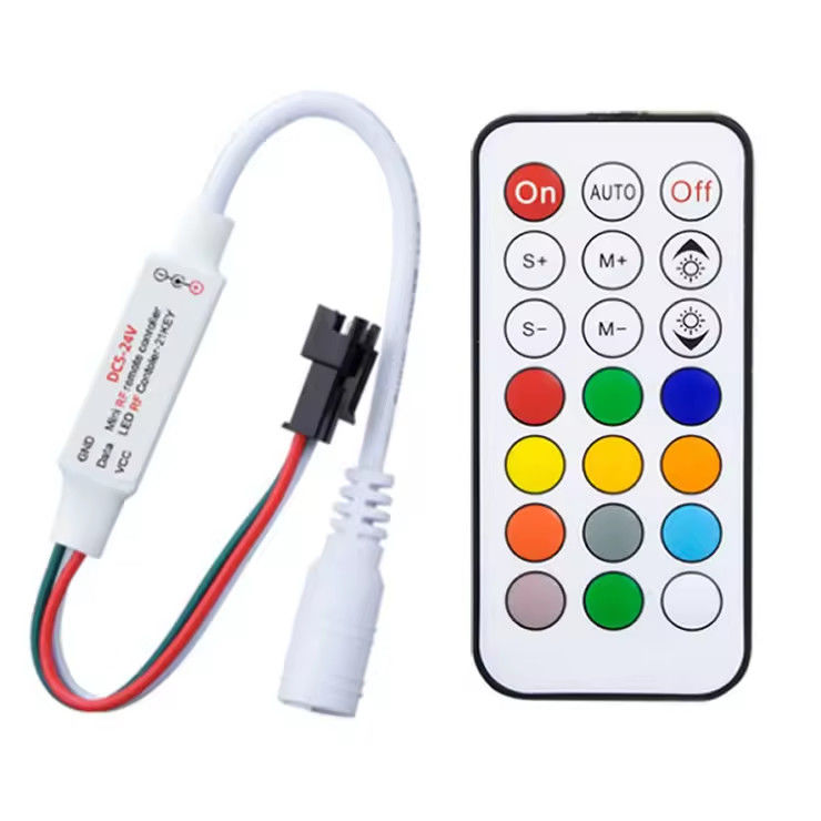 Hohe Qualität 21 Schlüssel 2084 Pixel HF Vollfarbcontroller WS2811 DC5~24V Controller 2812 IC Traumfarb LED Controller