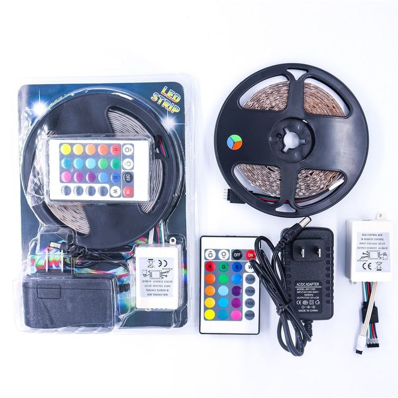 5M Fernbedienung RGB SMD5050 LED Streifenlicht Farbwechsler DC12V