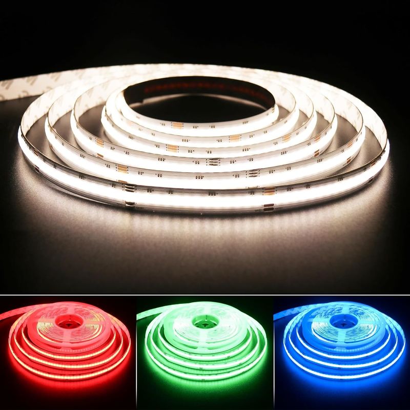 Dimmbarer 19W RGBW COB LED-Streifen mit 784 LEDs/m IP20-Bewertung und DMX512/RF/Bluetooth/WiFi-Steuerung