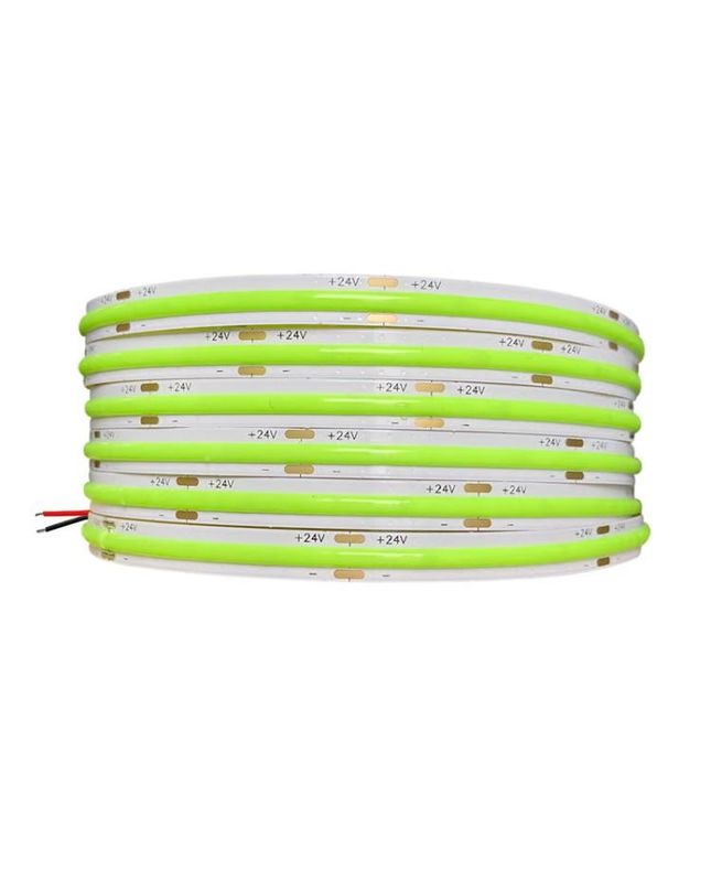 CE ROHS Zertifikat COB Streifenlicht Rot Grün Blau Rosa Hohe Dichte 480 Streifenlicht Flexible Board 24V 12V