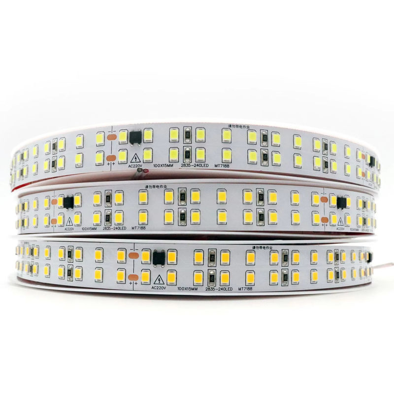 120LEDs/m Flexibler LED-Band für Innenräume Keine Fahrer benötigt CRI80 2835 SMD 8mm PCB Länge 5M/10M