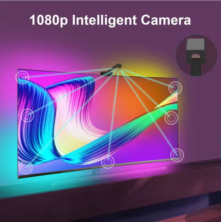 65-75 Zoll Alexa Google Home Ambient Smart App Wifi Immersion TV Hintergrundleuchten mit Kamera RGBIC