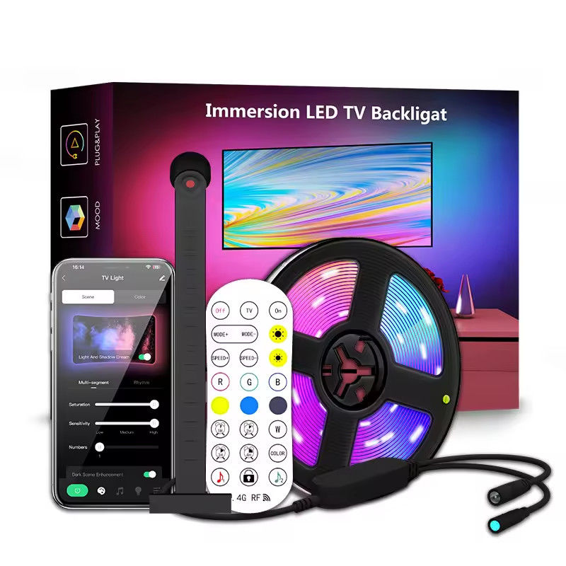 Heimdekoration 3.8M 5M USB IP20 TV LED Hintergrundleuchten mit Musik WIFI TUYA Smart Home APP Steuerung