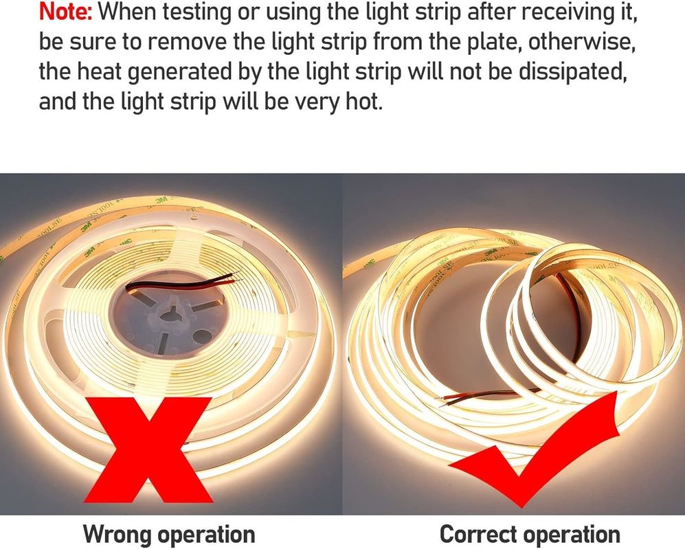 Innen-Außen Dekoration COB LED-Streifenlicht Hoch CRI 280 320/480 Fernbedienung