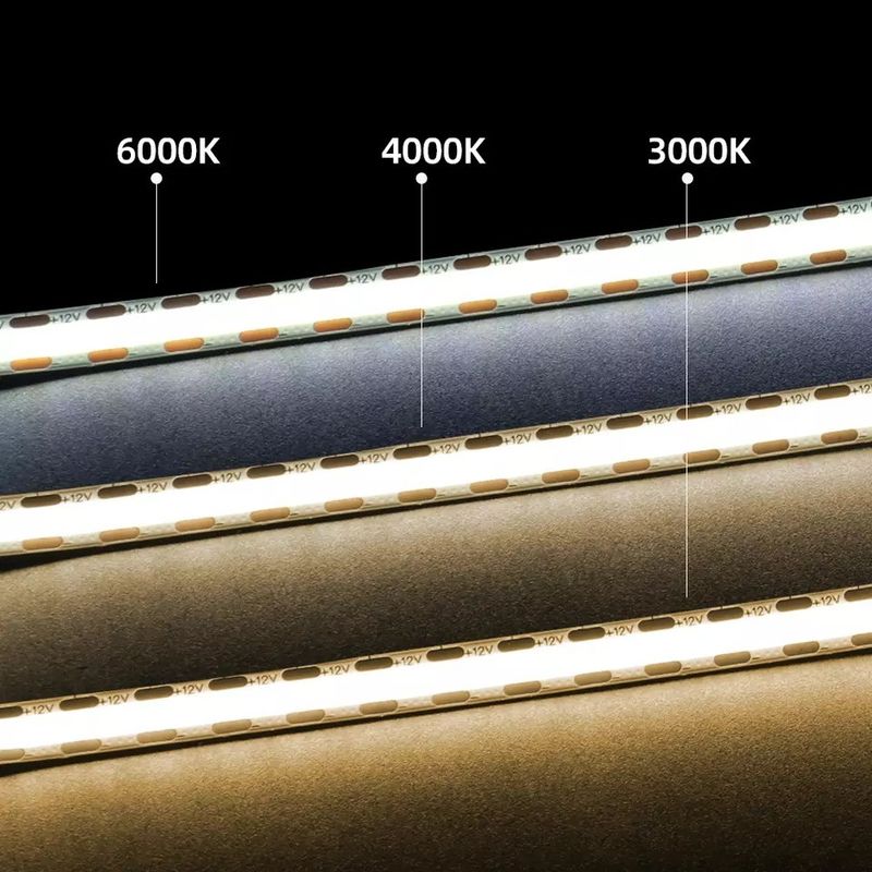320Leds Flexible LED Streifen Weiß/Wärmweiß DC24V 8mm Breite Integriertes COB LED Licht