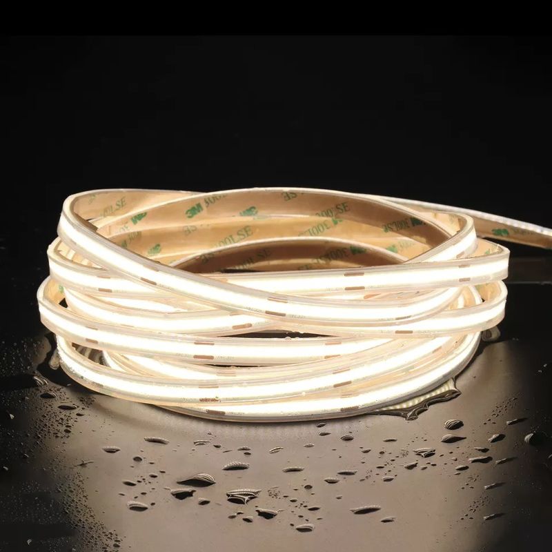 12V 24V wasserdicht IP65 IP67 IP68 CRI90 Dimmbarer 5M Flexibler COB-LED-Band für den Innen-Außenbereich