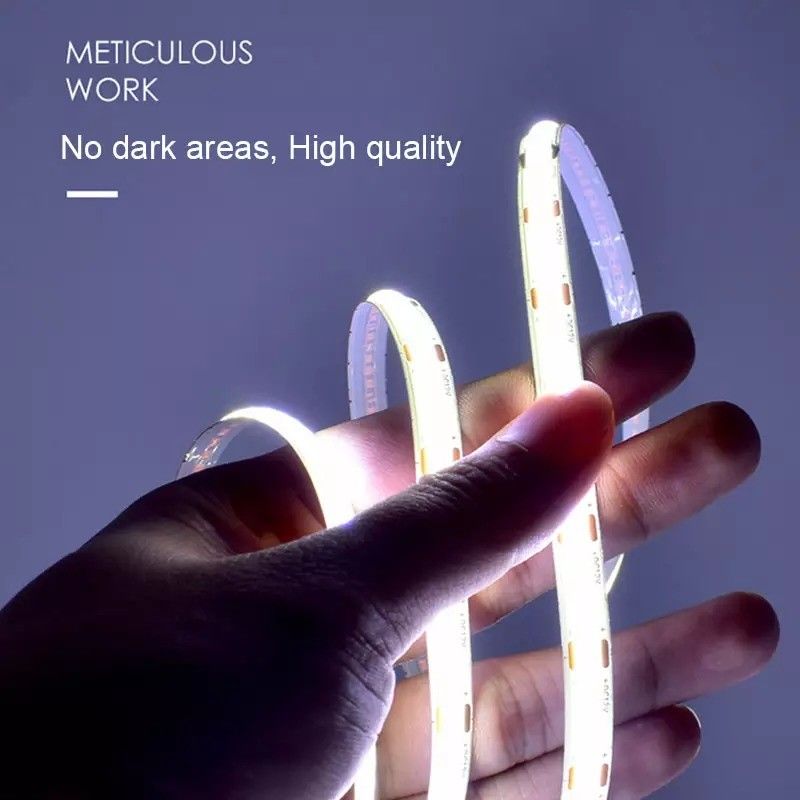12V 24V wasserdicht IP65 IP67 IP68 CRI90 Dimmbarer 5M Flexibler COB-LED-Band für den Innen-Außenbereich
