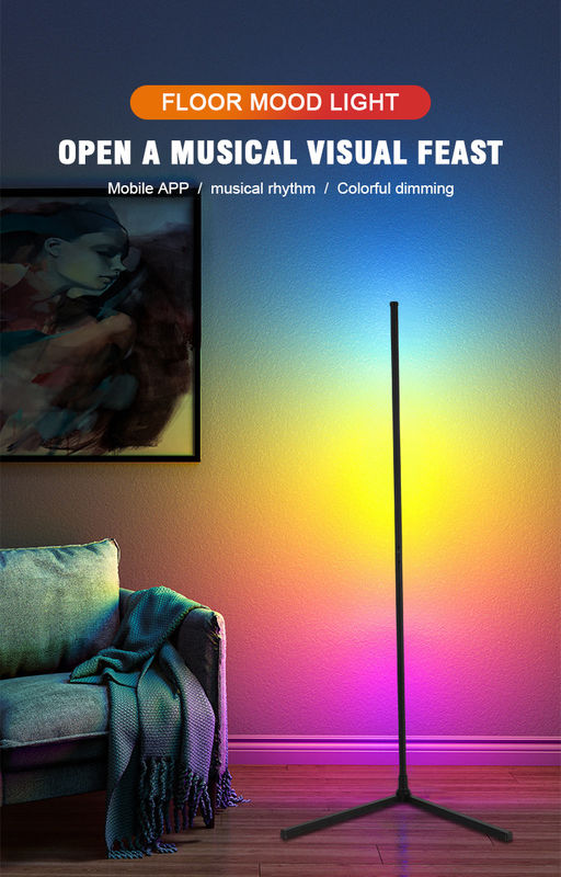 Moderne dekorative Beleuchtung für den Innenbereich LED-Bodenlampe RGB IC Smart Corner Atmosphäre Licht