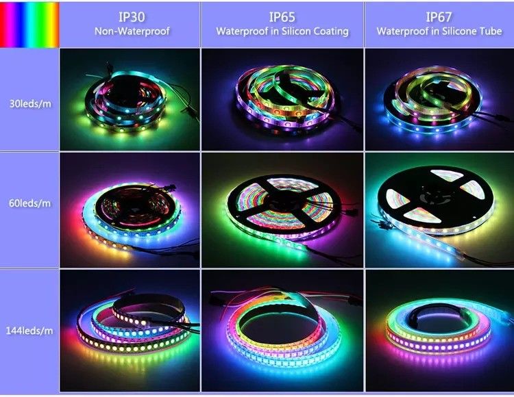 Hongtop 5m/roll 3- SK6812 RGB RGBW RGBWW RGBNW RGBCW LED Streifenlicht für Möbel