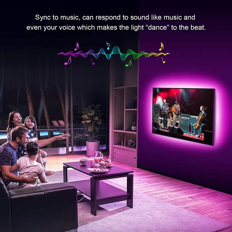 Smart LED Strip für Dekoration 12V 5V USB Steuerung Musik Synchronisierung und RGB Farbtemperatur