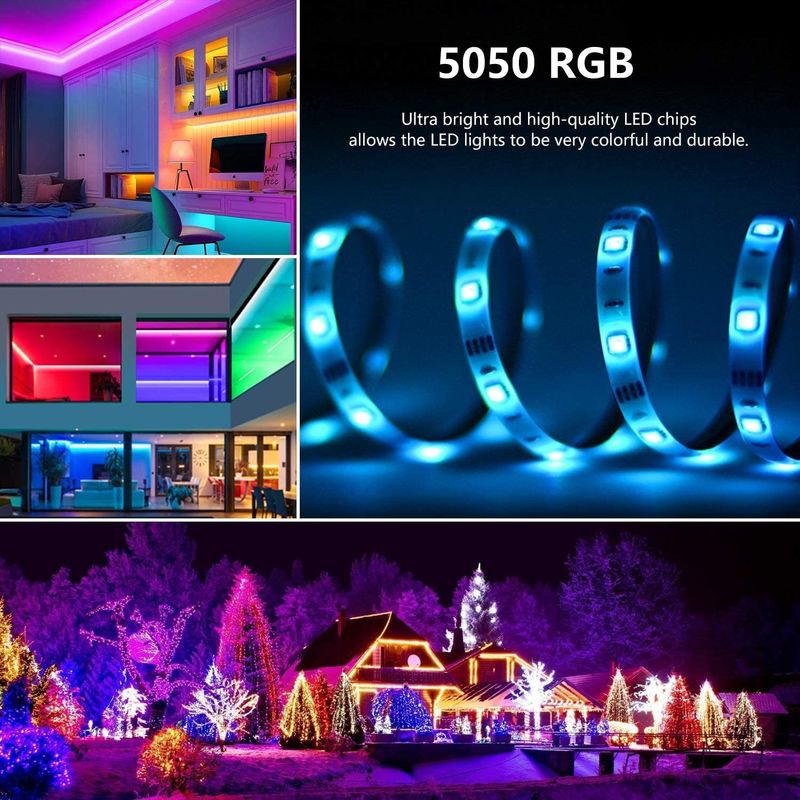 Smart LED Strip für Dekoration 12V 5V USB Steuerung Musik Synchronisierung und RGB Farbtemperatur