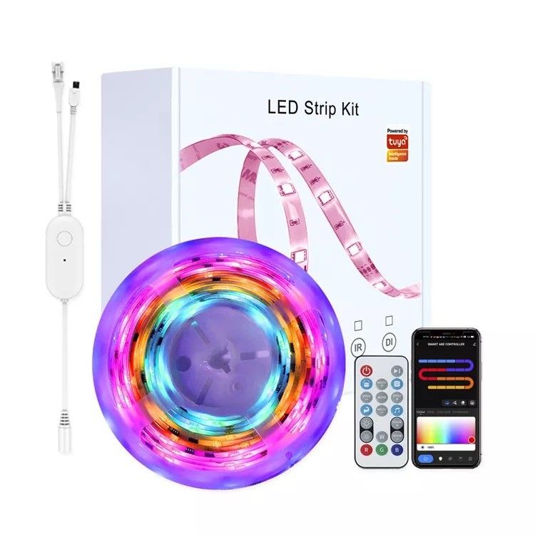 Home Bar LED Lichtstreifen Garten Design Unterstützung Dimmer 12V 32ft Smart 5050 RGB 1670