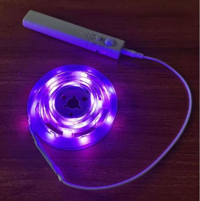 SMD2835 LED-Streifenlicht mit Bewegungssensor 1m Länge USB Wiederaufladbar Tag- und Nachtmodus