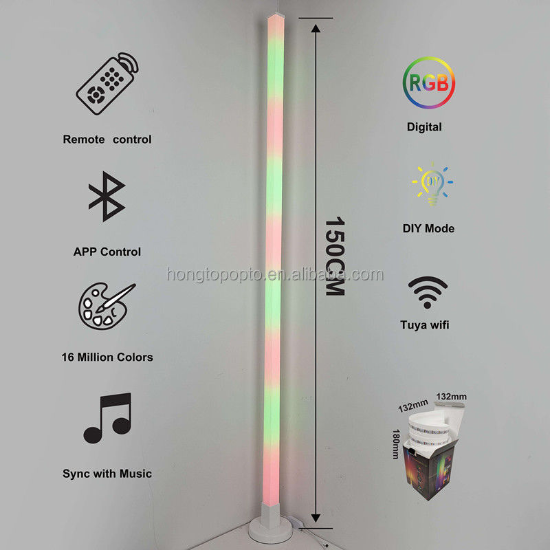 Verstellbare RGB-intelligente Ecklampe für die Urlaubsdekoration in einfachem Design