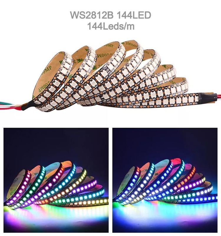 Wasserdicht 12V ws2812 ws2811 Led Streifen 60Leds für Magische Farbe RGB Dekoration CRI Ra 80