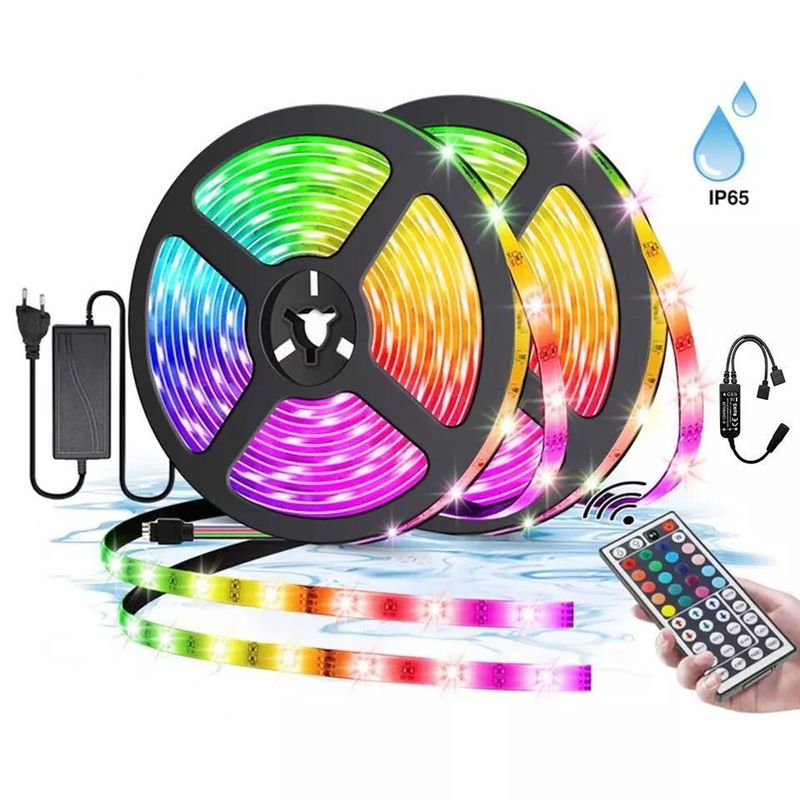 Langlebige Beleuchtung Wasserdicht IP65 30d/m 5050 RGB LED-Lichtstreifen mit Fernbedienung