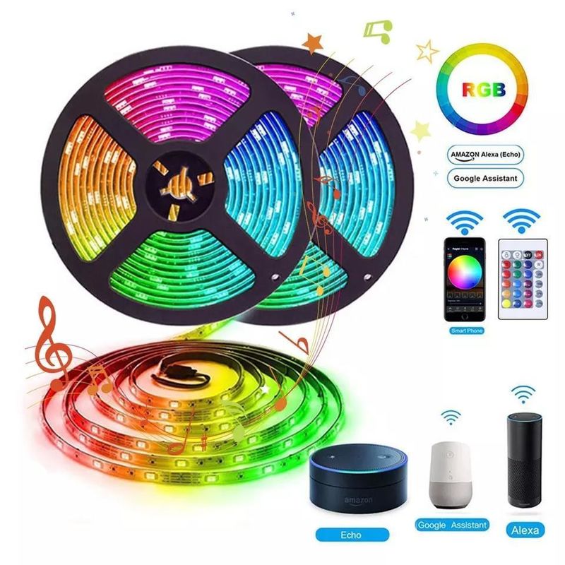 Langlebige Beleuchtung Wasserdicht IP65 30d/m 5050 RGB LED-Lichtstreifen mit Fernbedienung