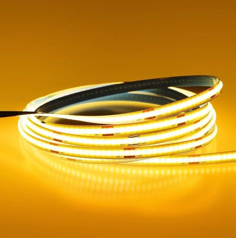 12v 24v 480 led Ce Rohs 3 Flexible Light Cob Led Strip mit Dimmer und Support Dimming