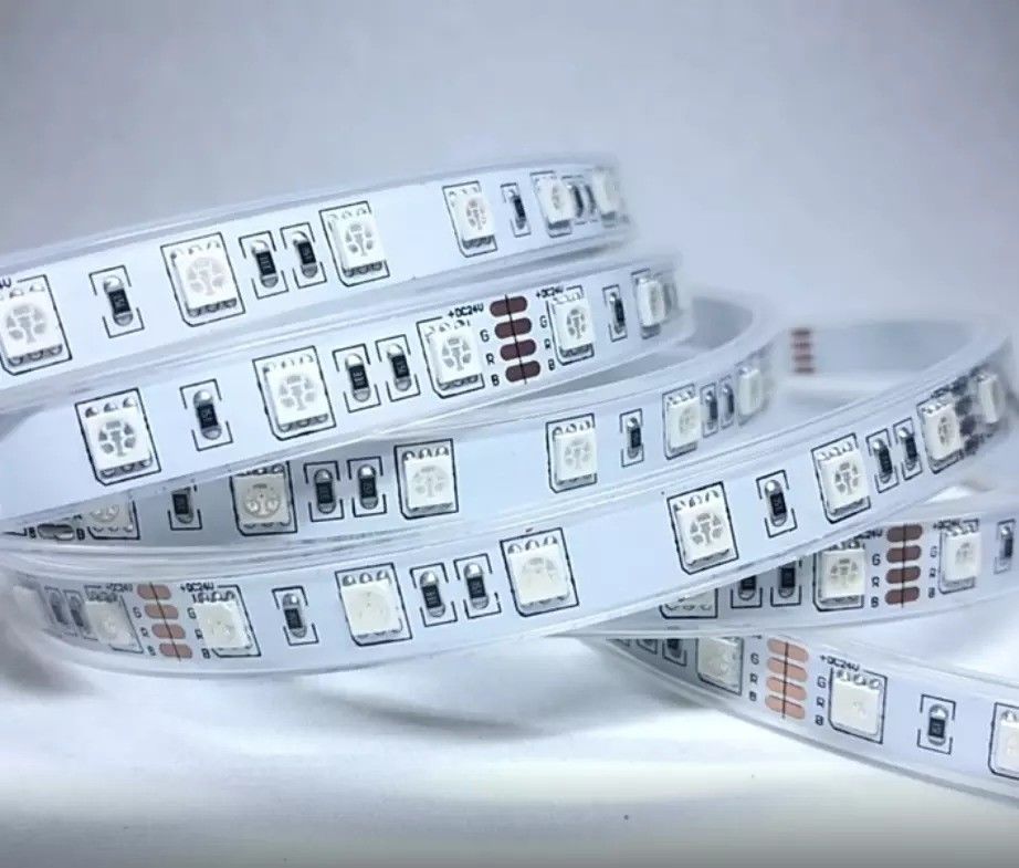 12w 12v 24v 10mm 60 Leads Rgb 5050 Smd Flexible Led Strip Light mit und mehreren Farben