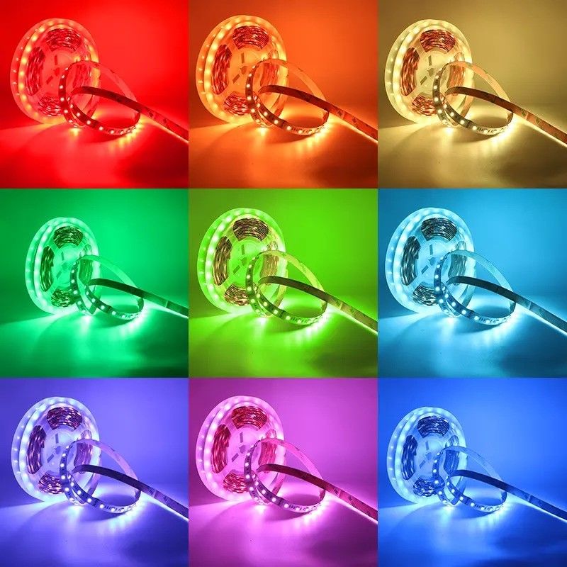 12w 12v 24v 10mm 60 Leads Rgb 5050 Smd Flexible Led Strip Light mit und mehreren Farben
