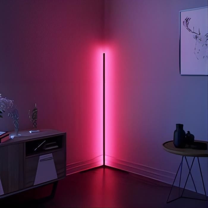 Home Hotel Beleuchtung Dekorative Fußbodenlampe mit RGB-Farbwechsel und Metallglasschatten