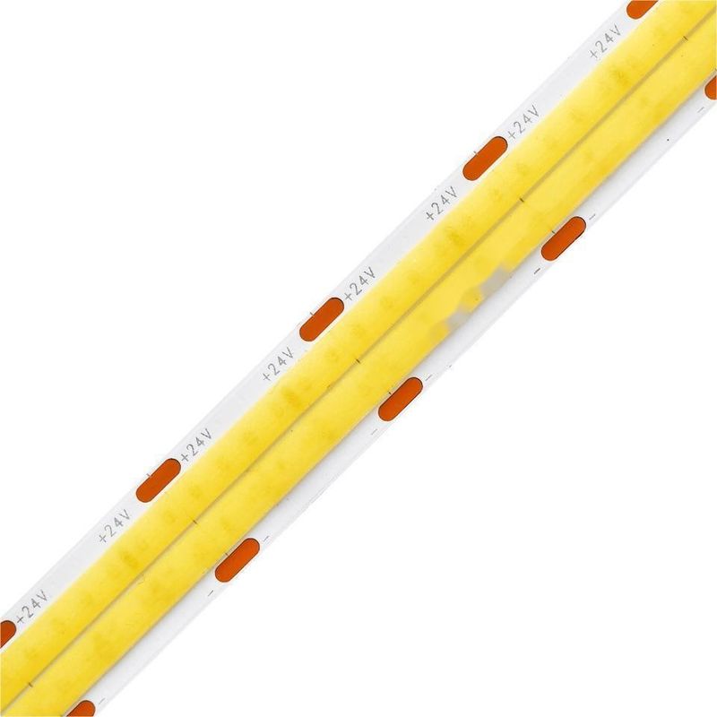 10m/Rolle Doppelleitungen 600Leds 12v 24v Ra80 12mm Flexible COB Led Flexible Streifenlicht