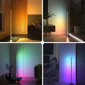 2024 Moderne Zylinder Rgb Farbenfrohe LED Umgebungslicht App Smart Atmosphere Fußbodenlampe
