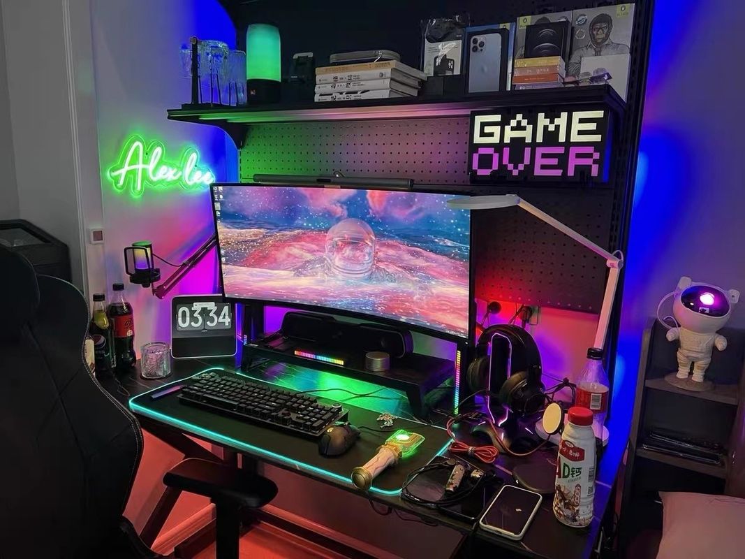 Gaming Lichter Wohnzimmer Ambiente Stimmung Licht Rgb Dekor Nachtlichter Stehende Led-Eckbodenlampe