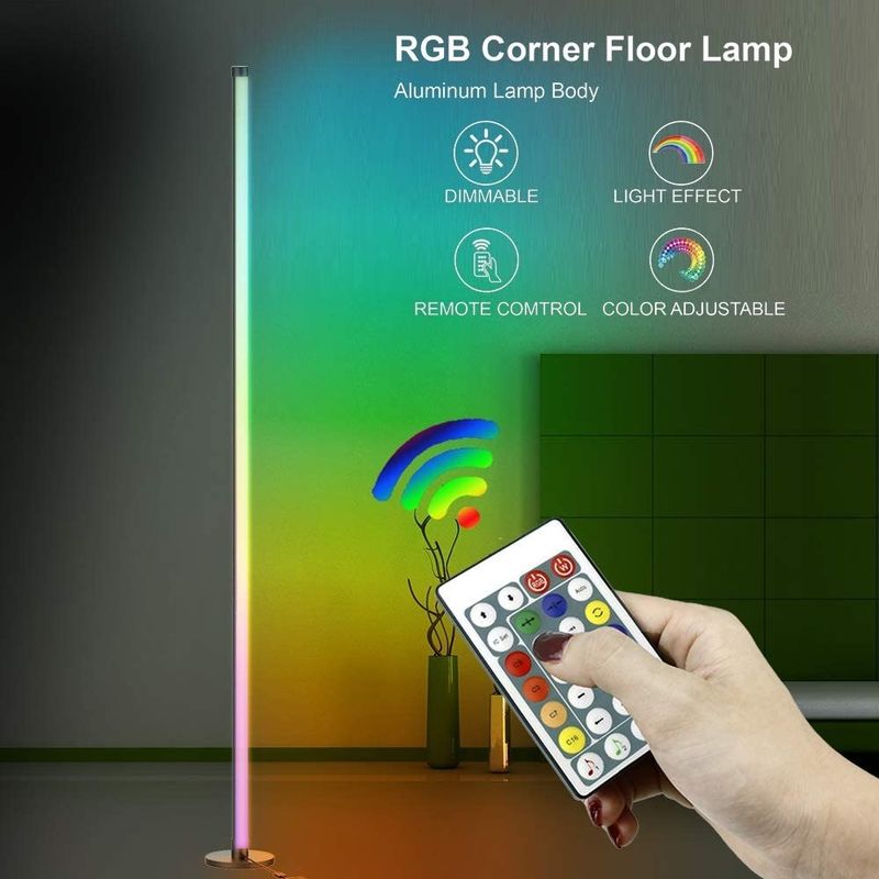 Gaming Lichter Wohnzimmer Ambiente Stimmung Licht Rgb Dekor Nachtlichter Stehende Led-Eckbodenlampe