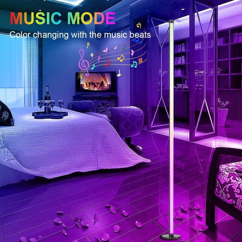 Gaming Lichter Wohnzimmer Ambiente Stimmung Licht Rgb Dekor Nachtlichter Stehende Led-Eckbodenlampe