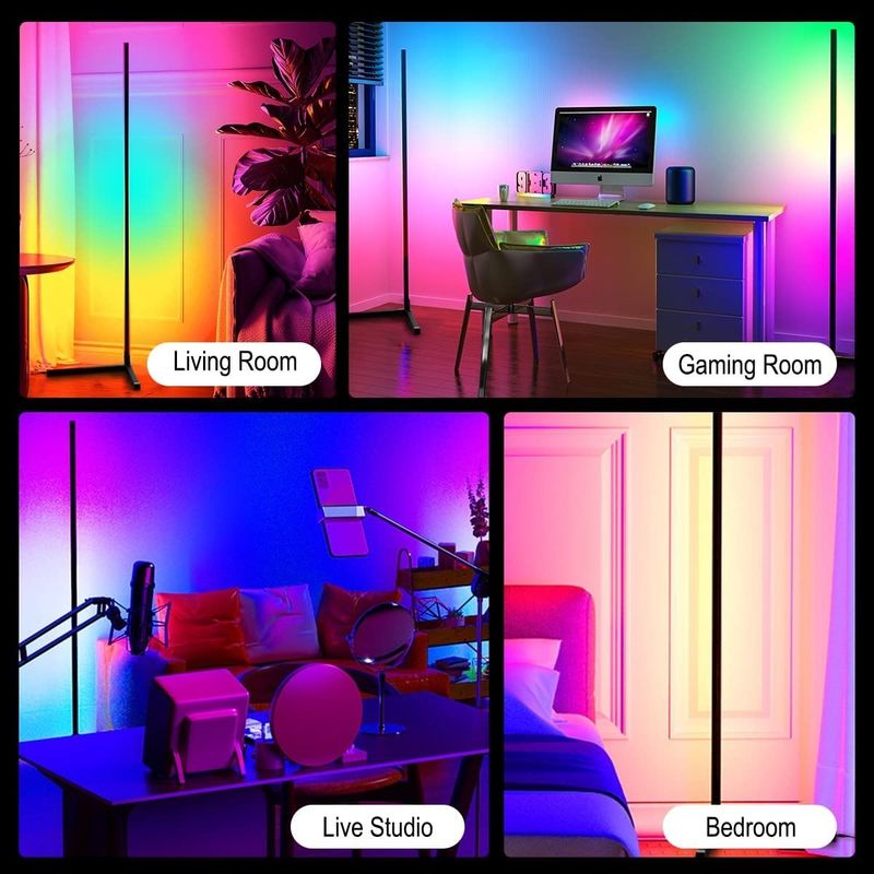 Schlafzimmer RGB IC Gaming Lichter Wohnzimmer Umgebung Stimmung Licht Stehende LED Ecke Fußbodenlampe