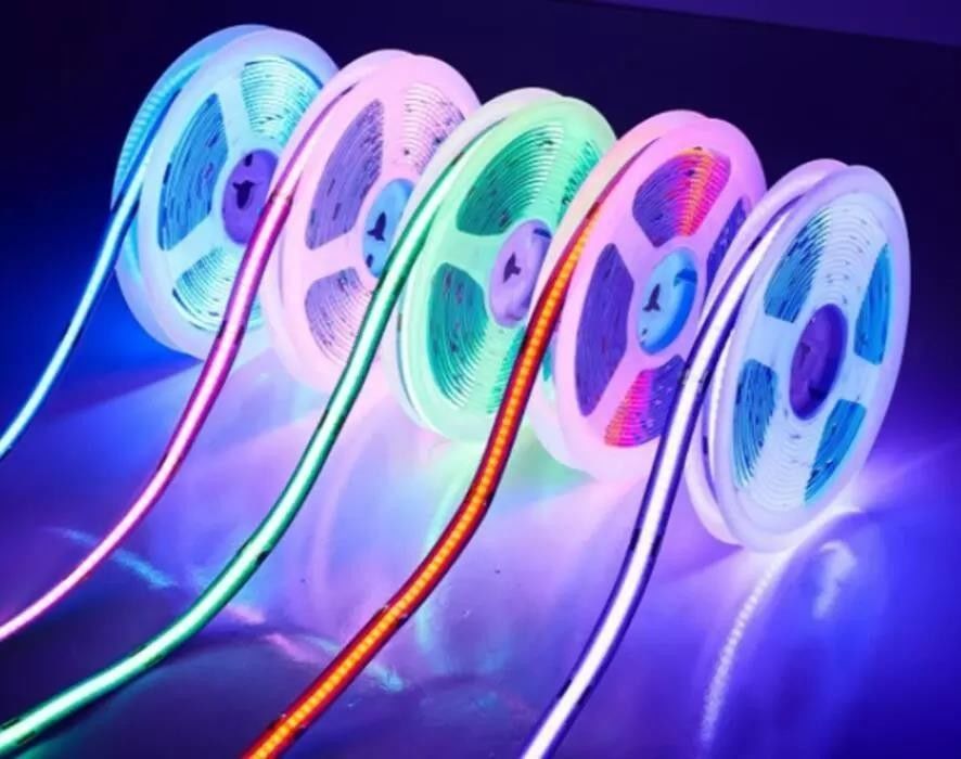 Leuchten Leuchtstrom lm 1000 24V 576LEDs/Meter RGB COB LED Weichlicht Streifen Direkt gut