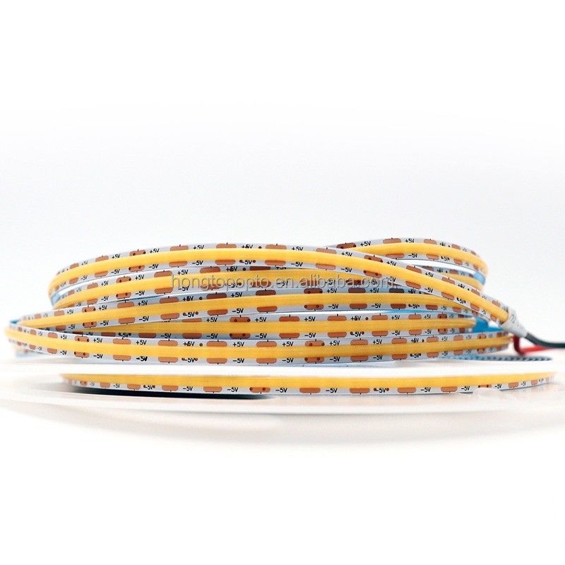 880lm Ra90 Flexible COB LED Streifenlicht für hohe Dichte 5V 300 LED/m Küchenhintergrundlicht