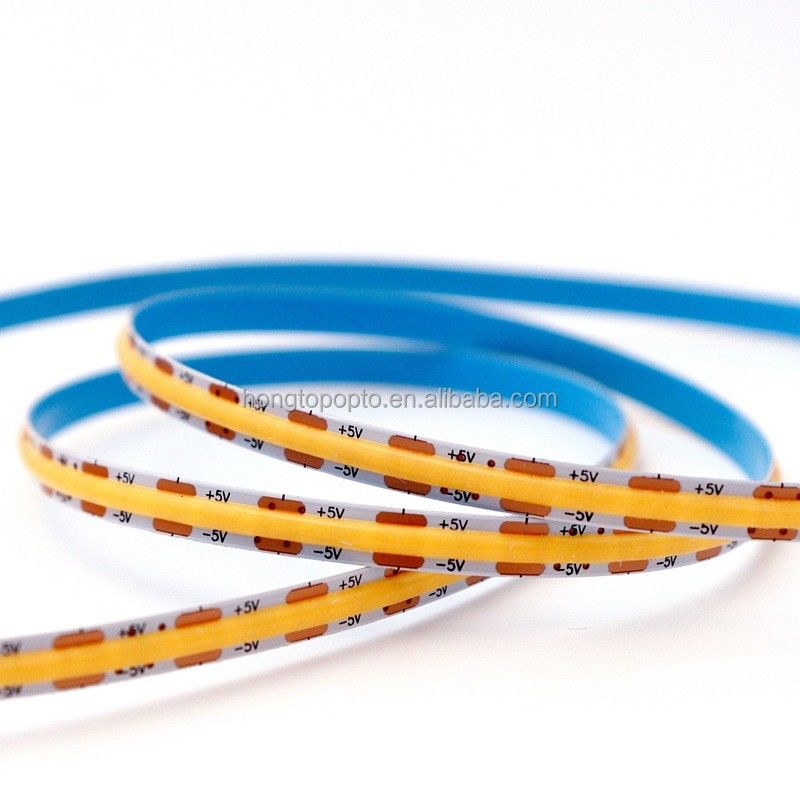 880lm Ra90 Flexible COB LED Streifenlicht für hohe Dichte 5V 300 LED/m Küchenhintergrundlicht