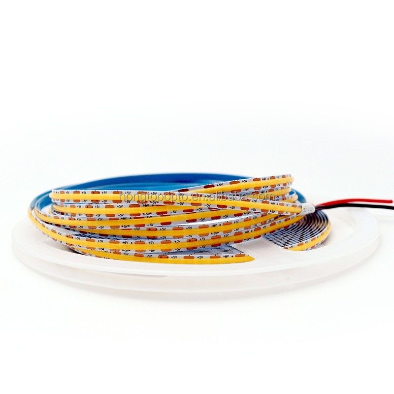 880lm Ra90 Flexible COB LED Streifenlicht für hohe Dichte 5V 300 LED/m Küchenhintergrundlicht