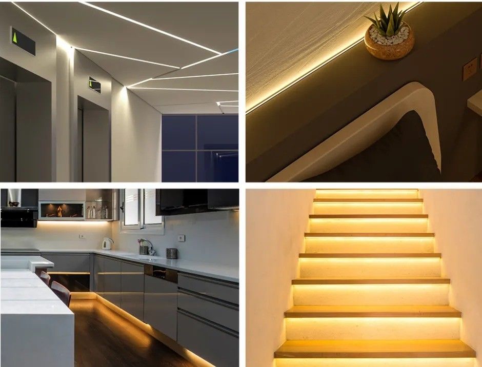 880lm Ra90 Flexible COB LED Streifenlicht für hohe Dichte 5V 300 LED/m Küchenhintergrundlicht
