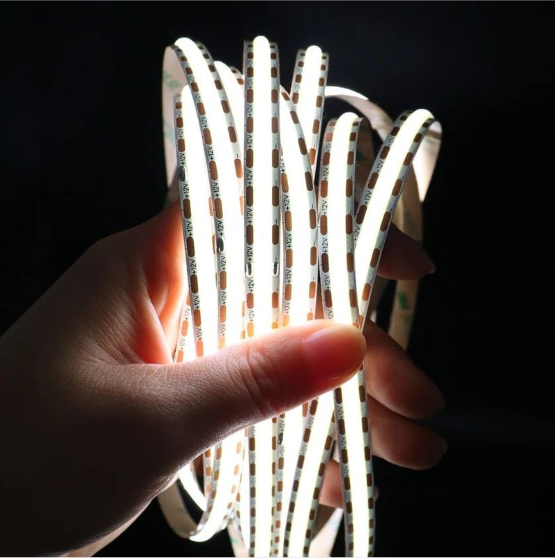 Beleuchtung und Schaltkreisgestaltung COB Led Strip Light 5m pro Rolle 12v 24v 480Leds 3 90Ra