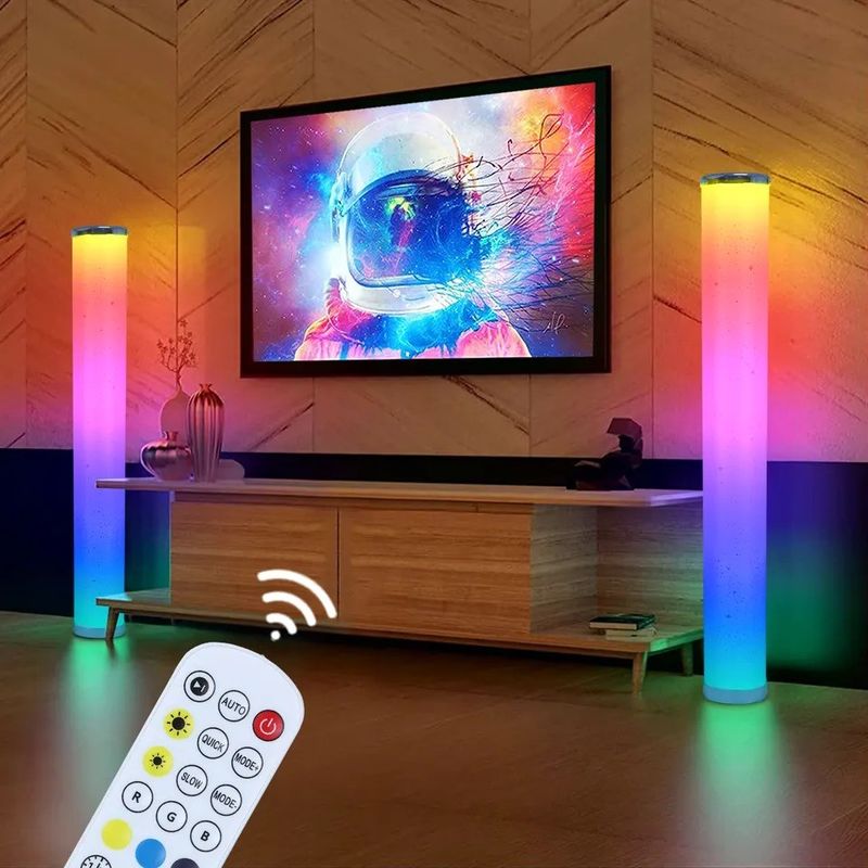Moderne Beleuchtung Schlafzimmer Schlafstuhl Wifi App und Fernbedienung Ecke Stehende Bodenleuchte