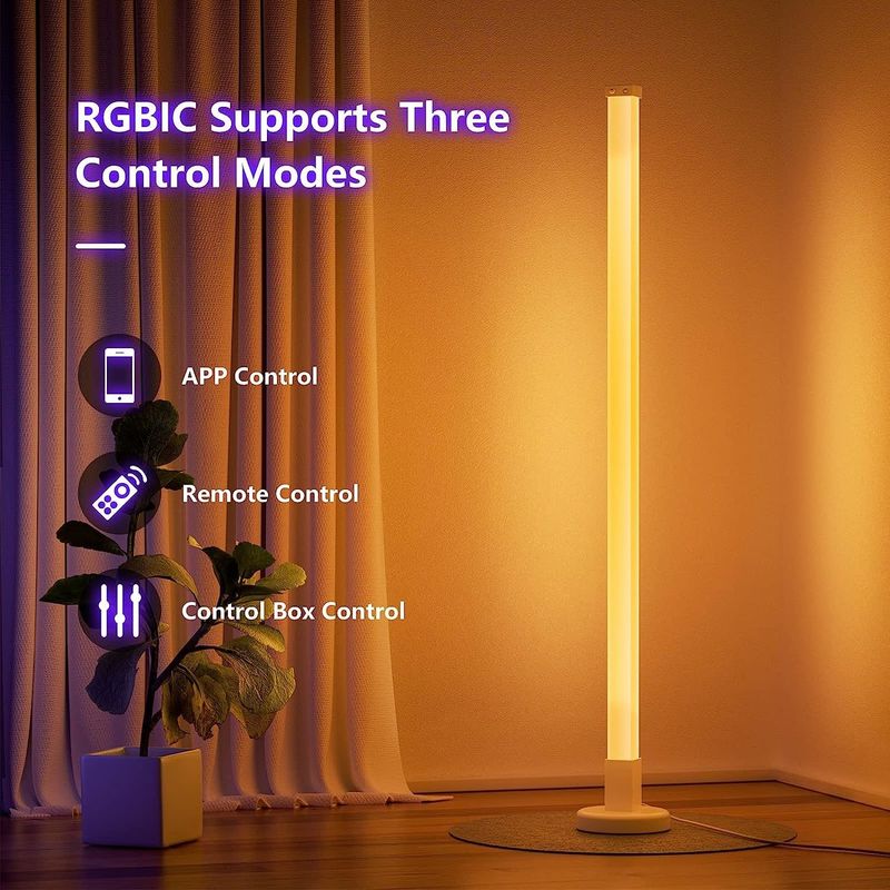 1.5m Gaming Lichter Wohnzimmer Umgebung Stimmung Licht mit stehender LED-Eckbodenlampe