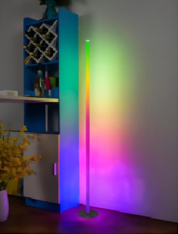 Europa Wohnung Modernes Design Sonnenuntergang Projektion LED-Bodenleuchte für Wohnzimmer Dekor
