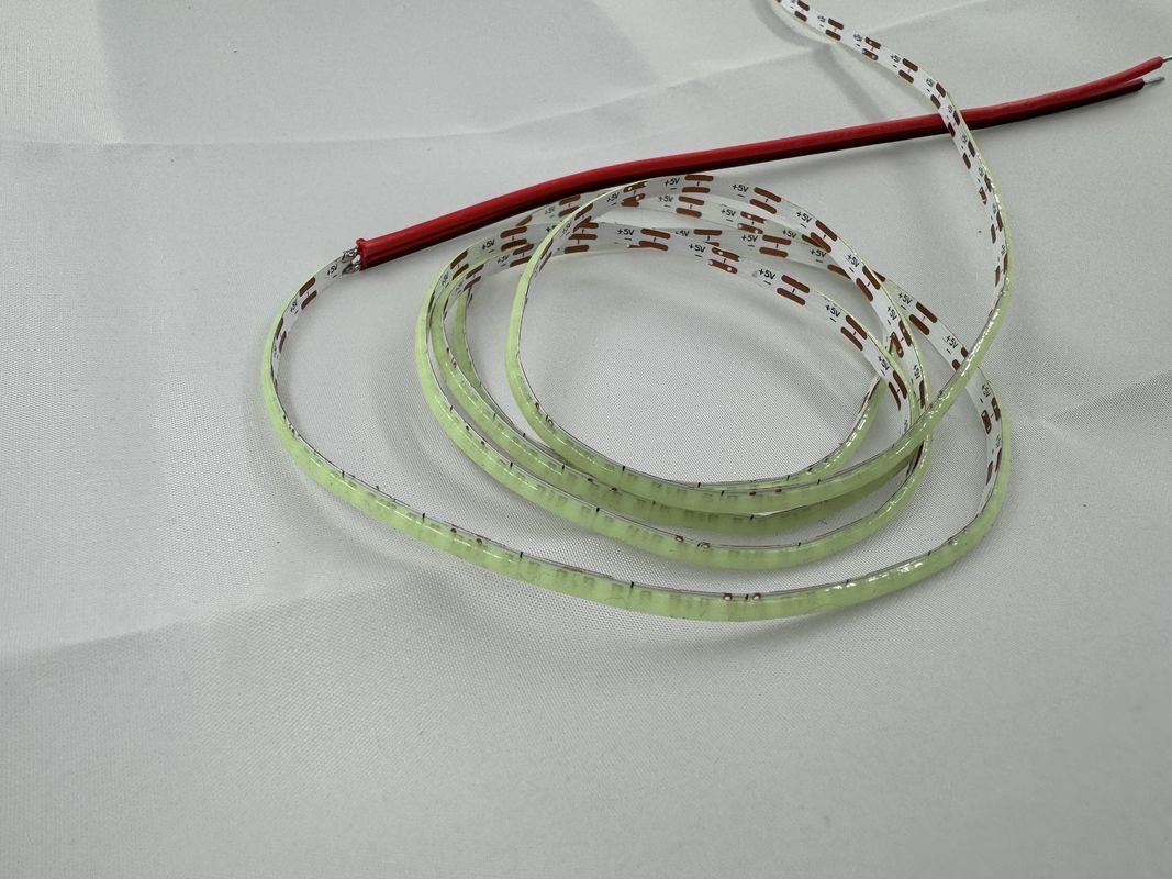 Hohe Helligkeit 12V 5V COB LED-Band mit hohem CRI und 2700k-6500k Farbtemperatur