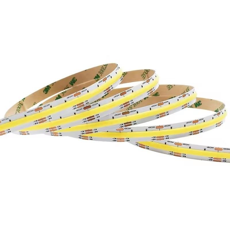 IP20 100lm 10W 24V FCOB Abstimmbar Weiß RA90 560LEDS COB LED Streifen Dickere Leiterplatte mit Dam